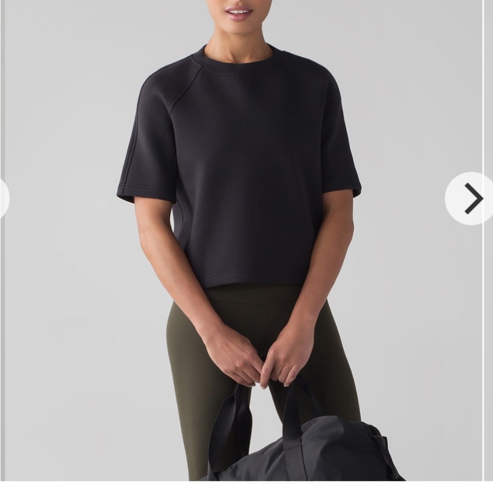 Lululemon NTS Cropped Short Sleeve Black in M - Picture 3 of 15